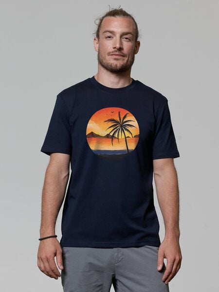 watapparel T-Shirt Unisex Sunset on palm beach watapparel T-Shirt Unisex Sunset on palm beach von watapparel