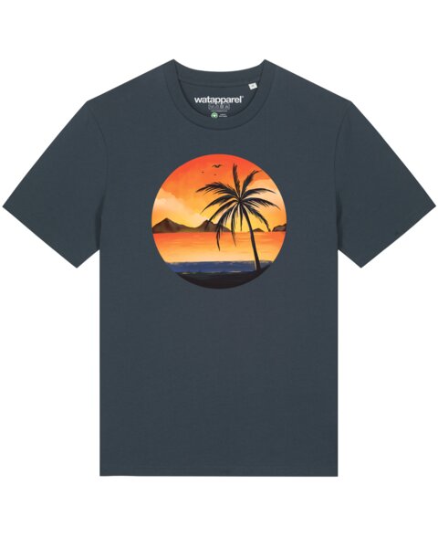 watapparel T-Shirt Unisex Sunset on palm beach von watapparel
