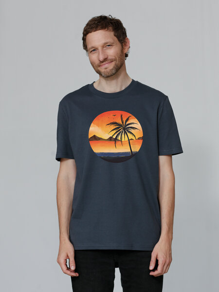 watapparel T-Shirt Unisex Sunset on palm beach von watapparel