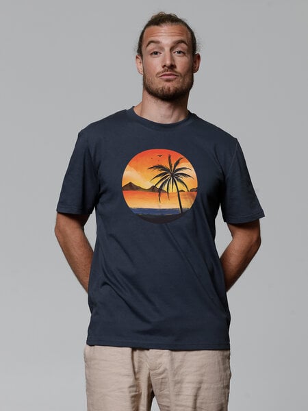 watapparel T-Shirt Unisex Sunset on palm beach von watapparel