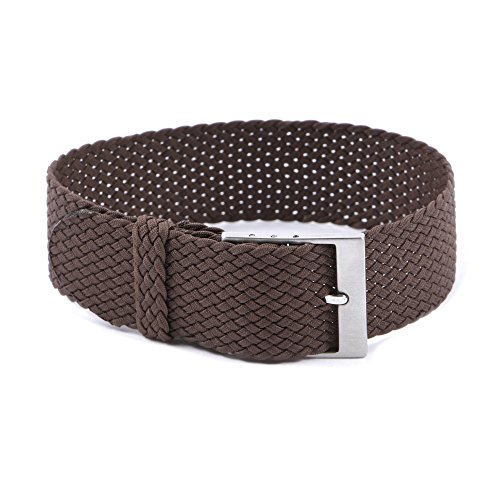 watchstrapson Perlon/Nylon Uhren-Armband 20mm Braun watchstrapson Perlon/Nylon Uhren-Armband 20mm Braun von watchstrapson