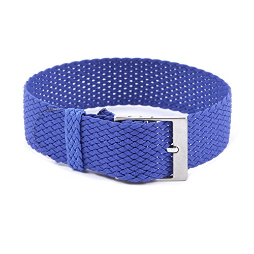 watchstrapson Perlon/Nylon Uhren-Armband 20mm Electric Blau watchstrapson Perlon/Nylon Uhren-Armband 20mm Electric Blau von watchstrapson