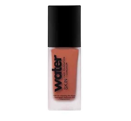 water SKIN 3-in-1 Foundation, CONCEALER and Skin Care 1x30ml Organic Natural Vegan including Organic Brush (COCOA, 30ml) von water SKIN