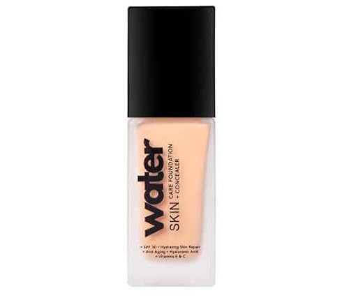 water SKIN 3-in-1 Foundation, CONCEALER and Skin Care 1x30ml Organic Natural Vegan including Organic Brush (Natural Beige, 30ml) von water SKIN