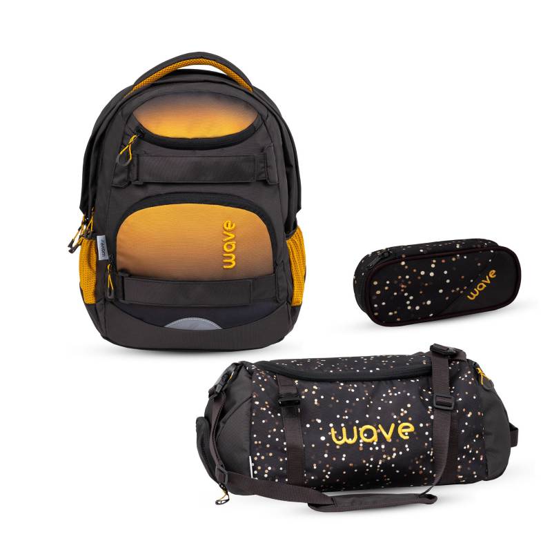 wave - Wave Wave Infinity Move Schulrucksack Set 3 tlg. Gradient Sand Koffer24 von wave