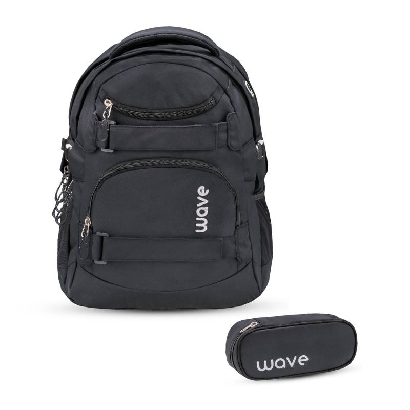 wave - Wave Wave Infinity Schulrucksack Set 2 tlg. - Black Koffer24 von wave