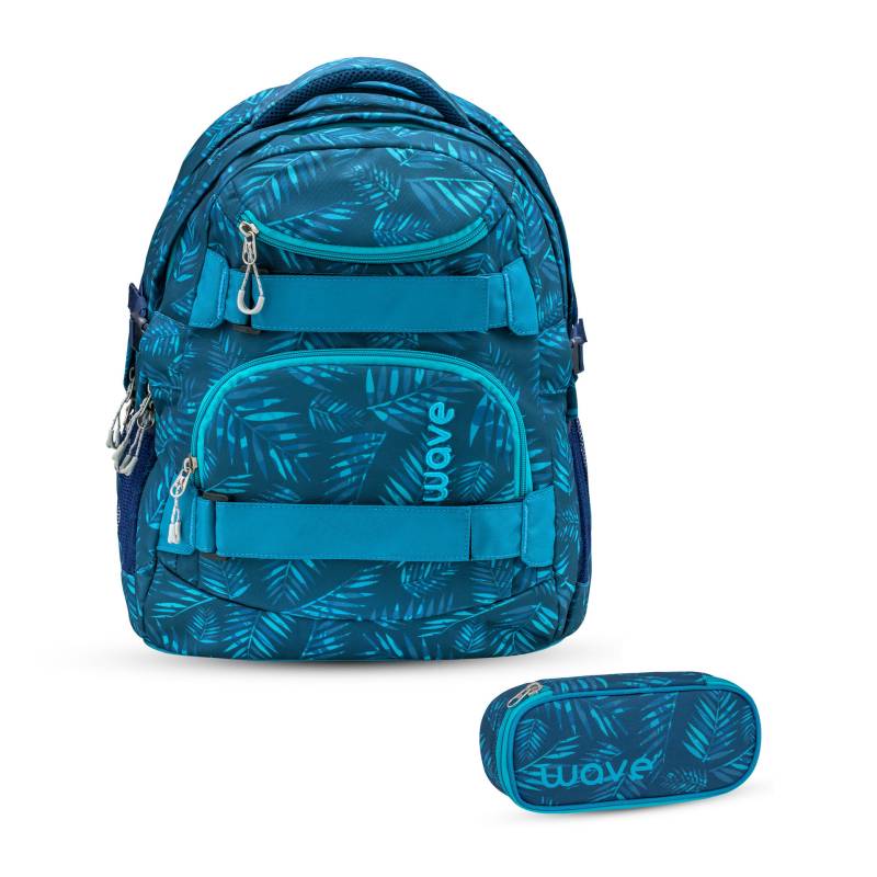 wave - Wave Wave Infinity Schulrucksack Set 2 tlg. - Jungle Vibe Koffer24 von wave