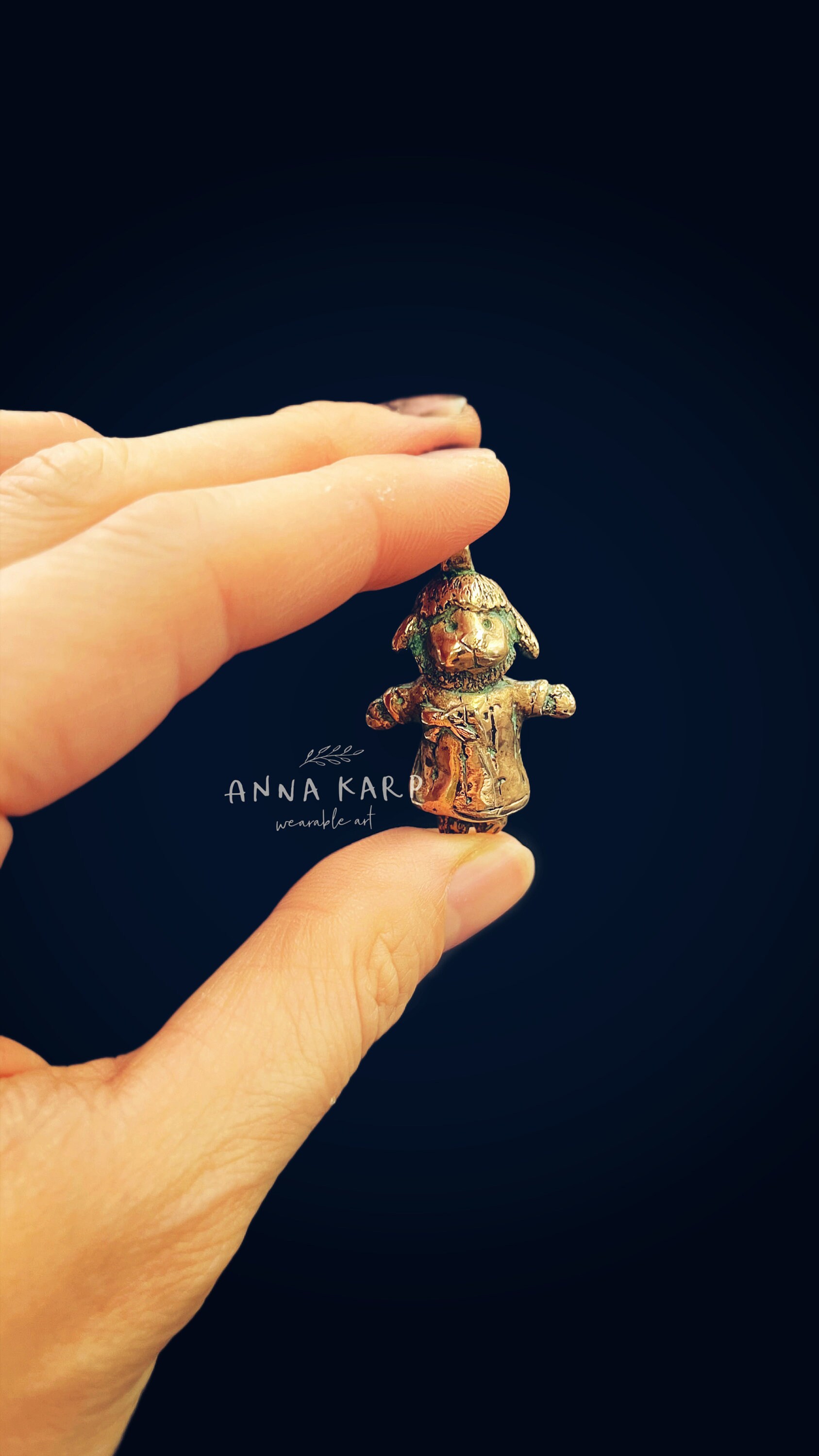 Bronze-Skulptur_Sonderanfertigung 3, 5 cm_Von Künstler_Innen_Lieblings Spielzeug_Skulptur_Geburtstagsgeschenk Für Mama_Kleinkind-Mama_Kunst Die von wearableArtAK