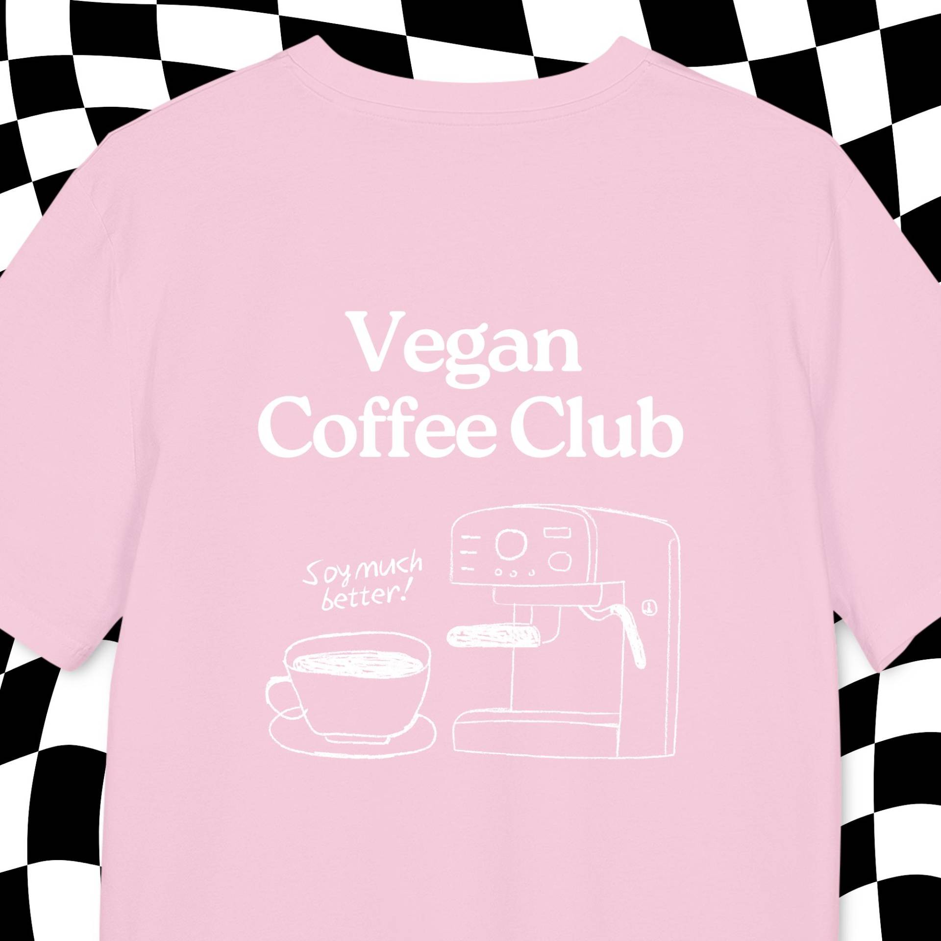 T Shirt Spruch | T-Shirt "Vegan Coffee Club" Print Vegan Veganismus Tshirt Kaffee von wearyourprintciple