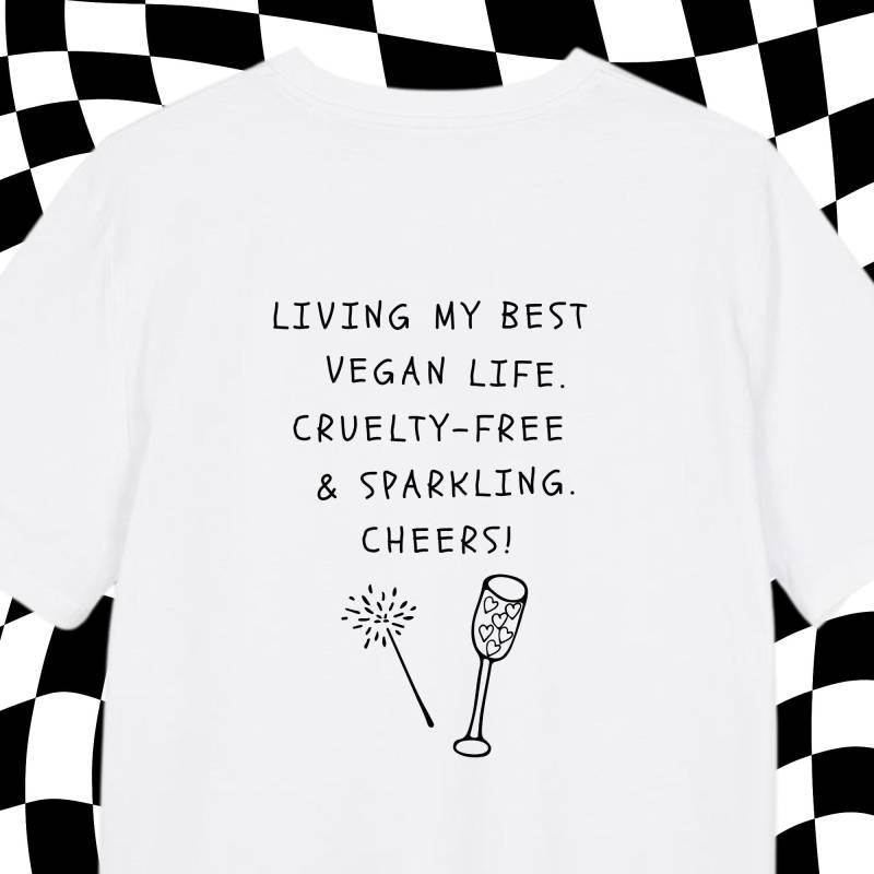 T Shirt Spruch | T-Shirt "Vegan Life" Print Vegan Veganismus Bio Baumwolle von wearyourprintciple
