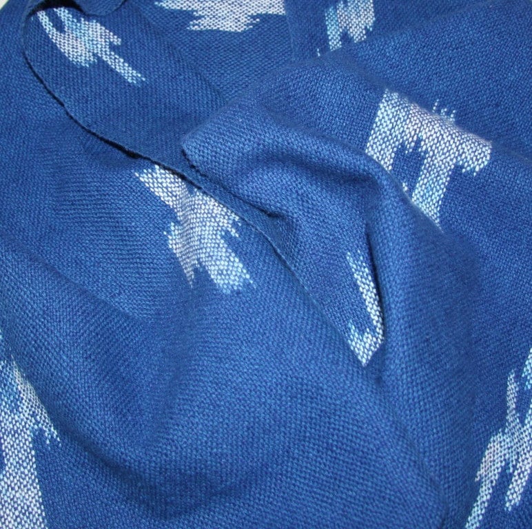 Ikat Design - Handgewebter Musterschal von weaverbirddesigns