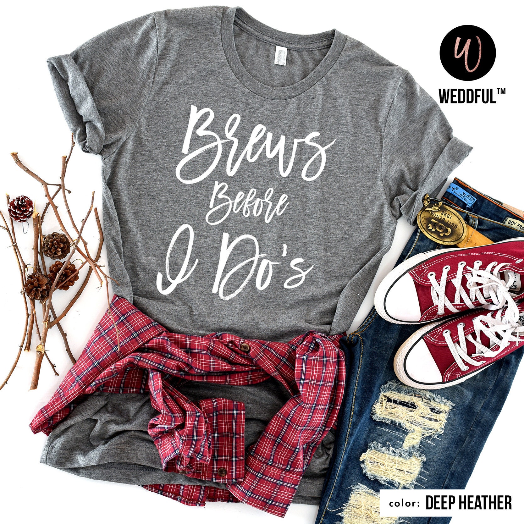 Bevor Ich Tue Braut Junggesellenabschied T-Shirts, Passende Hochzeit Partei Shirts, Brauerei, Brauen Crew Bierprobe von weddful
