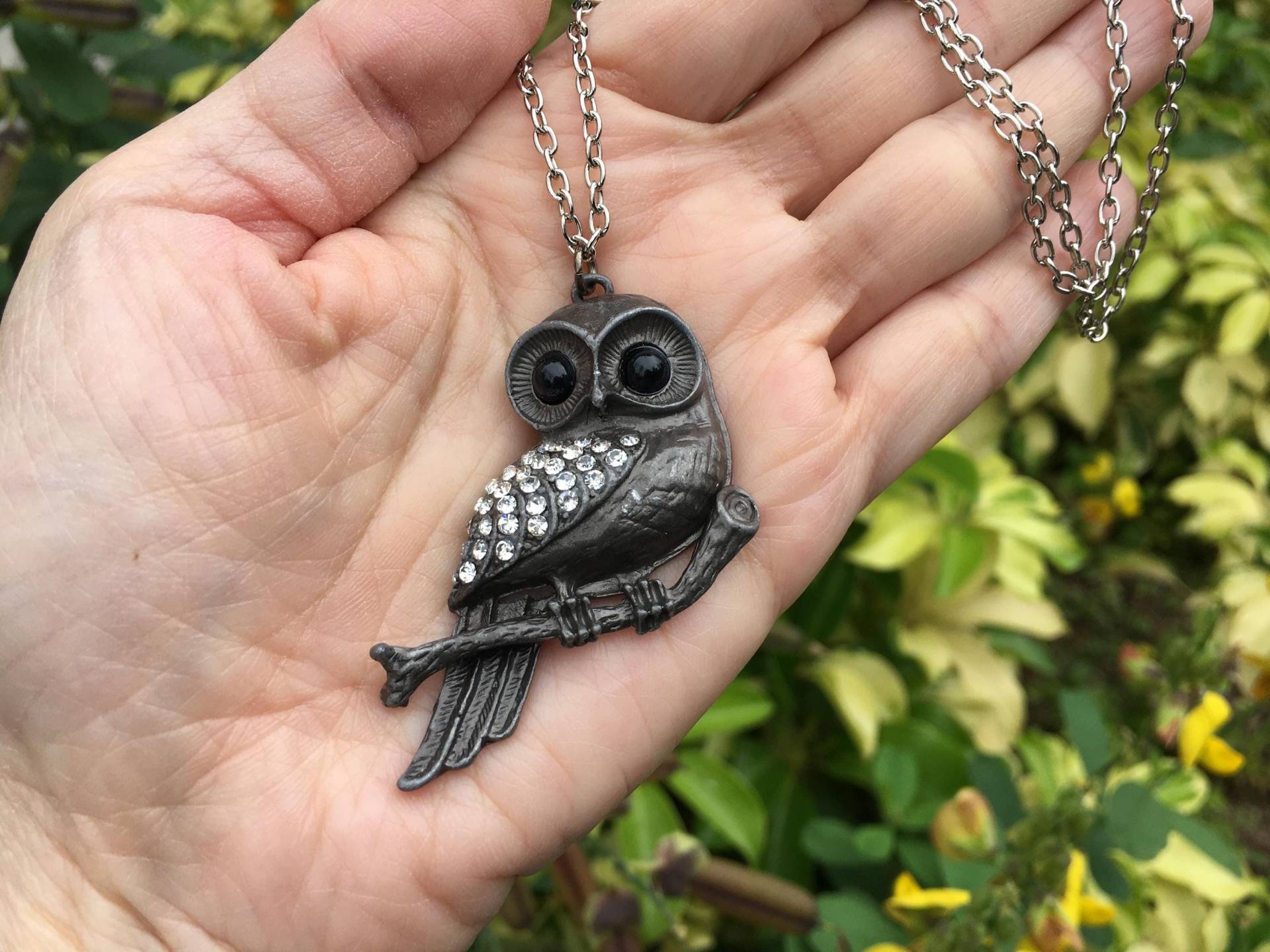 Sale - Antike Halskette, Dunkle Gothic Vogel Anhänger Eulen Geschenk Für Sie, Geburtstagsgeschenk, Halskette Sale - Antike Halskette, Dunkle Gothic Vogel Anhänger Eulen Geschenk Für Sie, Geburtstagsgeschenk, Halskette von weddingvalle