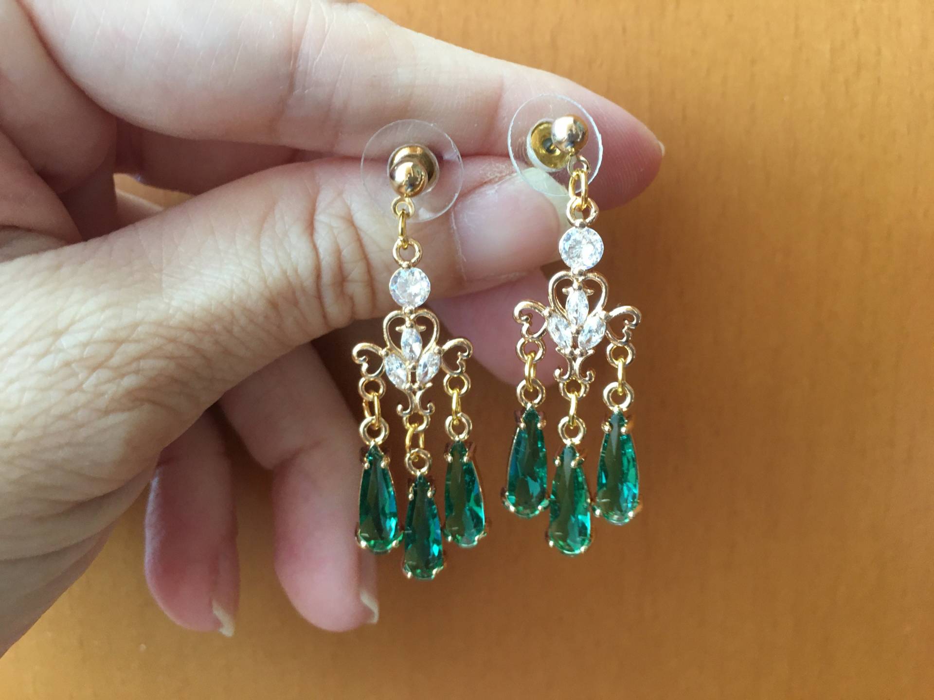 Smaragd Grün Schmuck, Hochzeit Braut Ohrringe, Kristall Baumeln Cz Geburtsstein Abschlussball Ohrringe Smaragd Grün Schmuck, Hochzeit Braut Ohrringe, Kristall Baumeln Cz Geburtsstein Abschlussball Ohrringe von weddingvalle