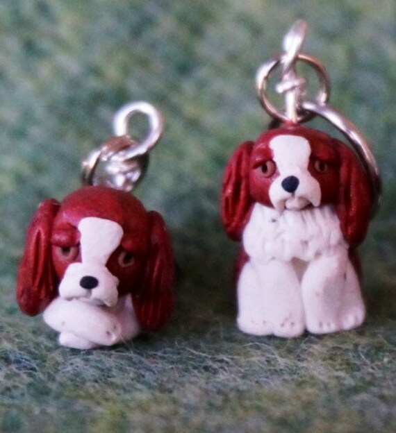 Blenheim Cavalier King Charles Spaniel Maschenmarkierer | 4Er Set von weeones