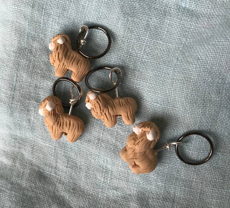 Lincoln Longwool Schaf Maschenmarkierer | Flock Von 4 von weeones