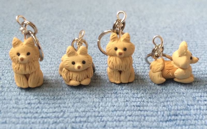 Pommersche Hund Maschenmarkierer | 4Er Set von weeones