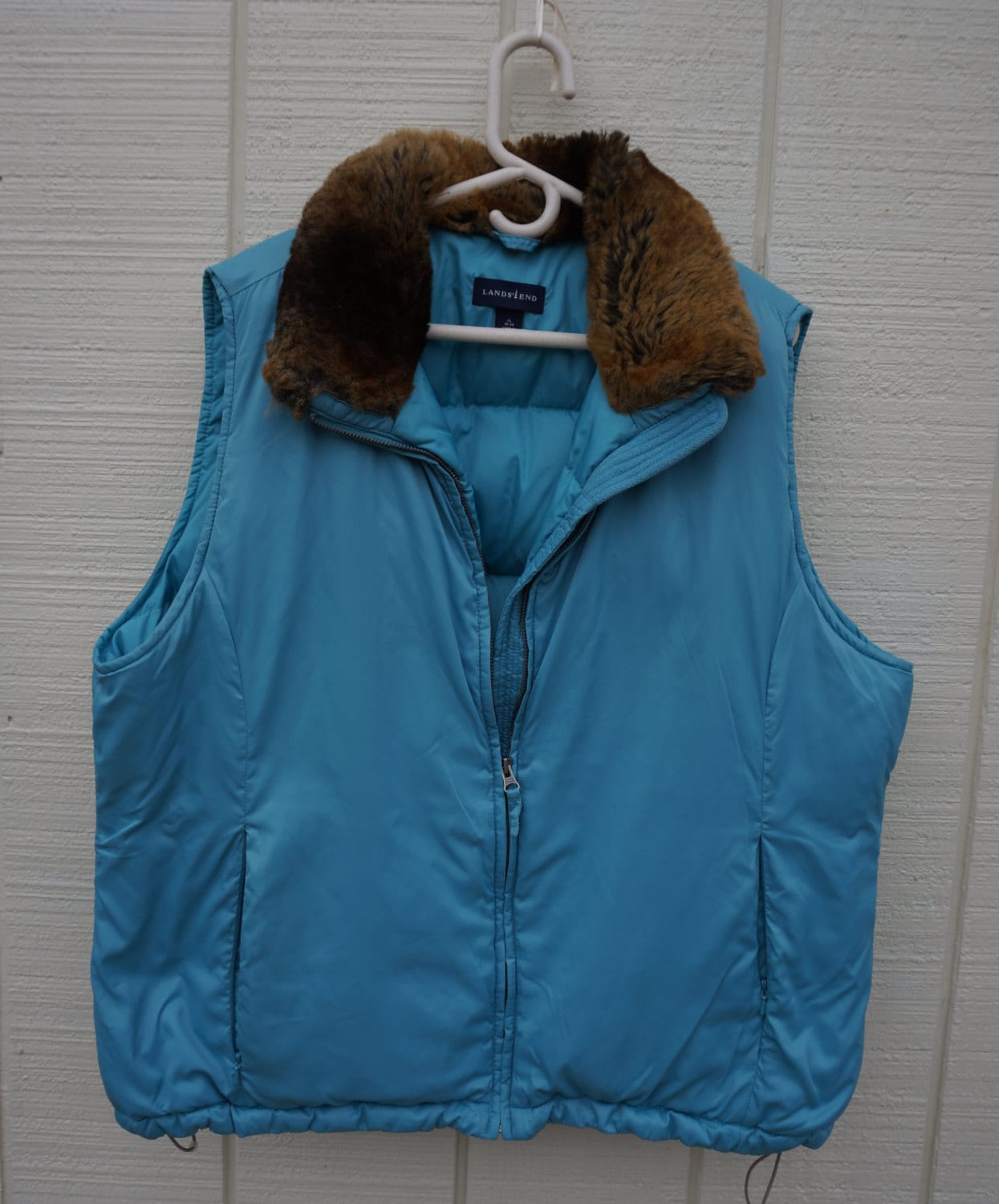 Vintage 80Er Jahre Ländern Ende Puffer Weste W/Faux Pelz Kragen ~ Xlg Gänsedaunen Füllen Vintage 80Er Jahre Ländern Ende Puffer Weste W/Faux Pelz Kragen ~ Xlg Gänsedaunen Füllen von weewitchNfurrow