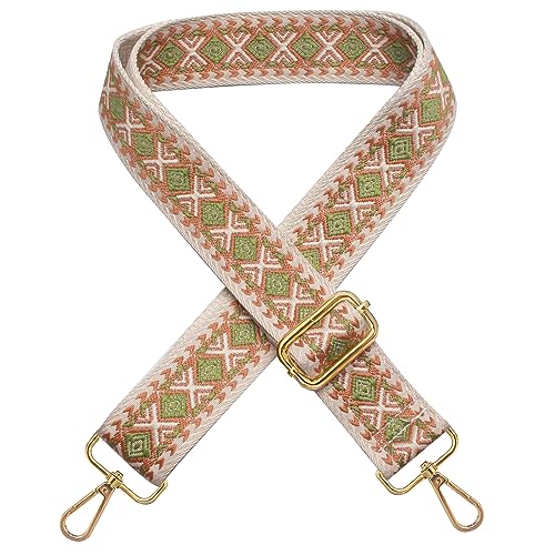 Verstellbarer Schultergurt - Längen 70-135cm Schulterriemen - 3.8cm Breiter Taschengurt Bunter Handtaschen Schulterriemen für Taschen, Universal Tragegurt Damen Trageriemen Geflecht Umhängegurt von wehers