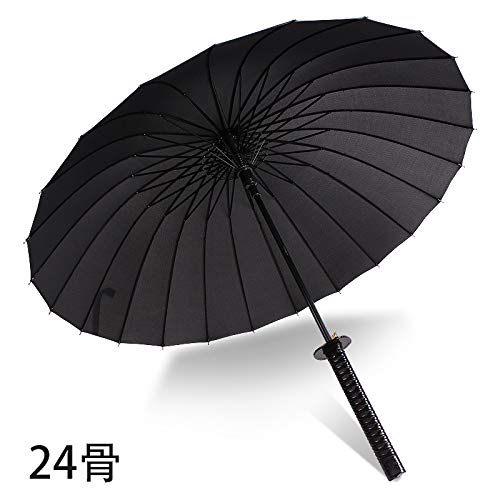 WEI Regenschirm-kreativer japanischer Samurai-Regenschirm-automatischer geöffneter gerader Regenschirm-Regen oder Glanz-Regenschirm des Gebrauches,24 Knochen,Einheitsgröße WEI Regenschirm-kreativer japanischer Samurai-Regenschirm-automatischer geöffneter gerader Regenschirm-Regen oder Glanz-Regenschirm des Gebrauches,24 Knochen,Einheitsgröße von WEI