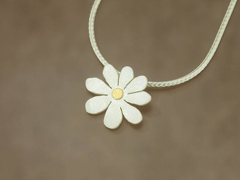 Blütenanhänger Mit Feingoldpunkt von weidenthaler