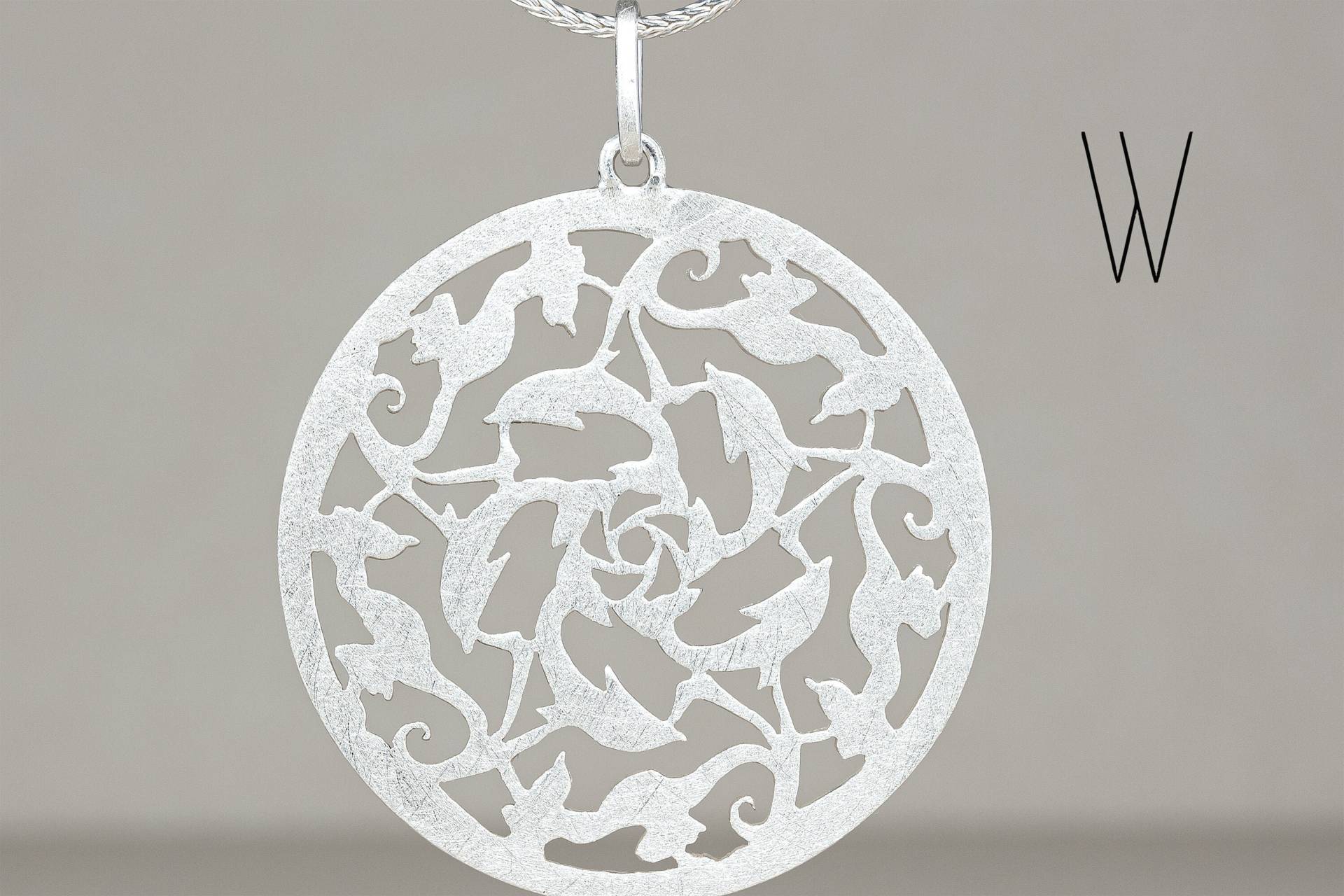 Ornamentanhänger Mit Delfinen Und Seepferden Aus 925Er Sterlingsilber Ornamentanhänger Mit Delfinen Und Seepferden Aus 925Er Sterlingsilber von weidenthaler