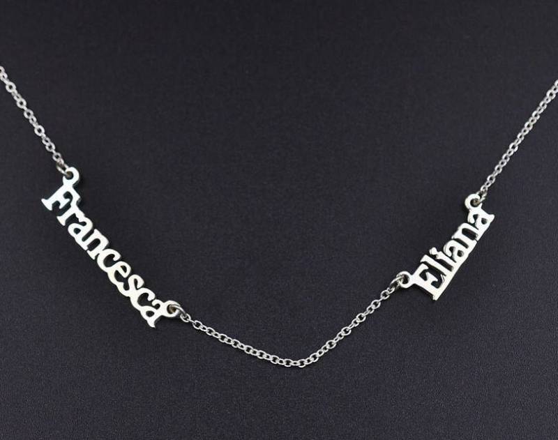 2 Namenskette Custom, Doppelte Namenskette, Danity-Namenskette, Personalisierte Bff-Halskette, Paar-Namenshalskette, Weihnachtsgeschenk 2 Namenskette Custom, Doppelte Namenskette, Danity-Namenskette, Personalisierte Bff-Halskette, Paar-Namenshalskette, Weihnachtsgeschenk von weimeiOrnaments