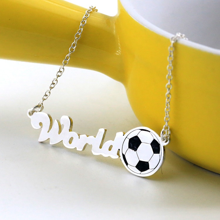Halskette Fertigen Feiern Welt Cup Handgefertigt Silber Fußball Der Besten 2018 Speicher Schmuck Halskette Fertigen Feiern Welt Cup Handgefertigt Silber Fußball Der Besten 2018 Speicher Schmuck von weimeiOrnaments