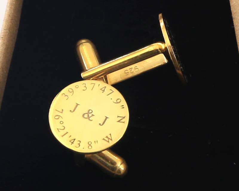 Hochzeit Manschettenknöpfe Mit Gravur Personalisierte Geschenke Für Den Bräutigam Logo & Symbol Designs Die Hochzeitszeremonie von weimeiOrnaments