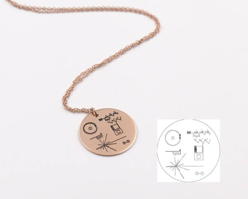 Rose Gold Disc Halskette Graviert Ihr Design, Benutzerdefinierte Worte Stempel, Personalisierte Handgeschriebene Halskette, Memory Schmuck von weimeiOrnaments