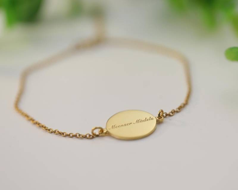 Zartes Gold Disc Armband, Benutzerdefinierte Name Gravur Charm Personalisierte Memory Schmuck, Brautjungfer Weihnachtsgeschenk von weimeiOrnaments