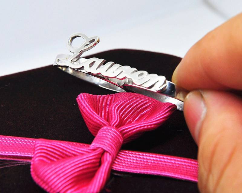 Zwei Namen Fingerring, Personalisierte Typenschild Doppel Ring, Silber Ausgeschnitten, Hip Hop Rapper Stil Individuelle Schmuckgestaltung von weimeiOrnaments