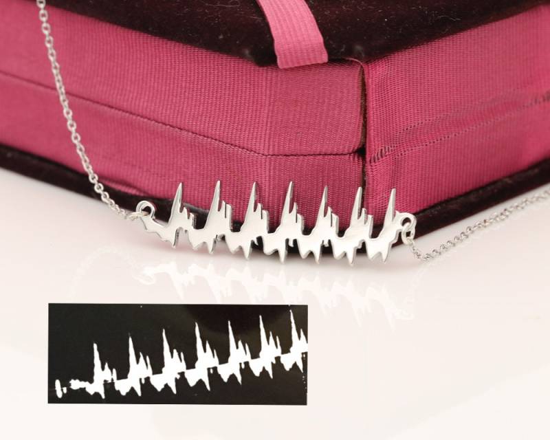 sterling Halskette Custom Ihr Herz Höher Schlagen, Rhythmus Personalisierte Neckalce, Pluse Pendent, Memorial Schmuck, Geschenk, Weihnachtsgeschenk sterling Halskette Custom Ihr Herz Höher Schlagen, Rhythmus Personalisierte Neckalce, Pluse Pendent, Memorial Schmuck, Geschenk, Weihnachtsgeschenk von weimeiOrnaments