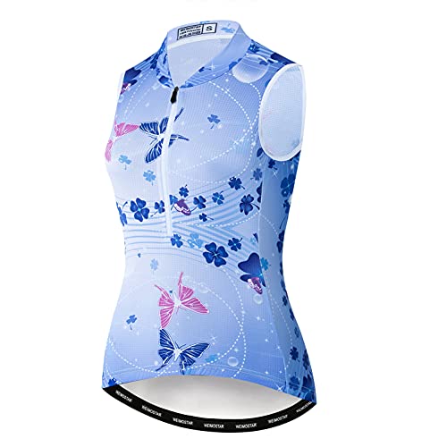 Ärmelloses Fahrradtrikot, halber Reißverschluss, Damen-Fahrradweste, Rennradbekleidung, 112, XXL Ärmelloses Fahrradtrikot, halber Reißverschluss, Damen-Fahrradweste, Rennradbekleidung, 112, XXL von weimostar