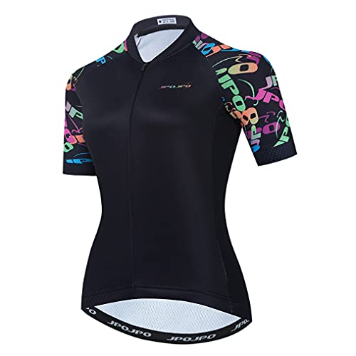 Radtrikot Damen Kurzarm Radbekleidung Sommer MTB Bike Shirts, Cu0093, Small von Weimostar