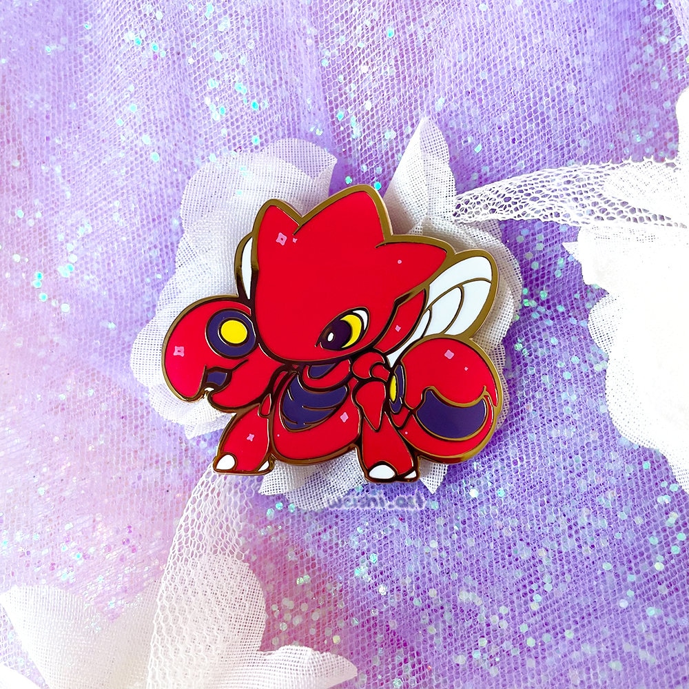 Scizor Shiny Enamel Pin von weishiart