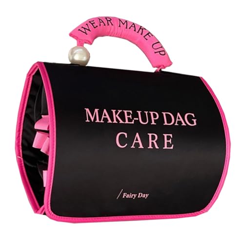 Kulturtasche Damen Faltbare 4-in-1 Kosmetiktasche Für Reisen, Kulturbeutel Make-up-Tasche Mit Großer Kapazität, Abnehmbare Kulturbeutel Aufbewahrungstasche Make-up-Organizer von WEITING