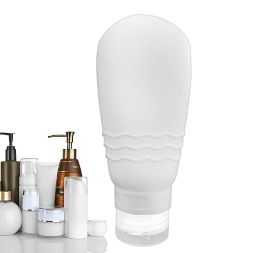 Silikonflaschen in Reisegröße - Umweltfreundliche Lotion-Nachfüllflaschen | Kosmetikartikel mit Zubehör für Duschgel, Shampoo, Conditioner, Lotion, Handcreme Weiting von weiting