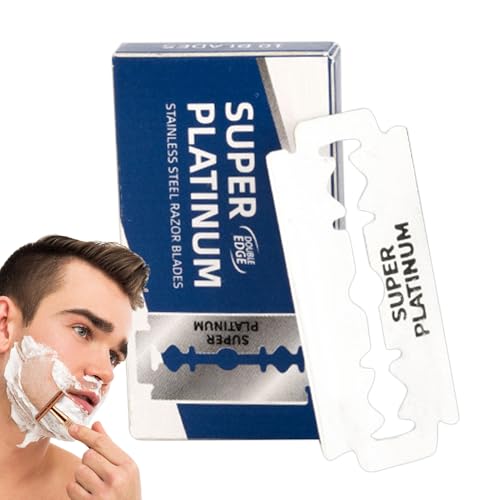 weiting Rasierklingen Nachschub | 10 Stück Doppelseitige Rasierkopf-Ersatz - Sicherheitsrasur Handrasur Für Damen Herren Friseursalon Haushalt Reisebedarf von WEITING