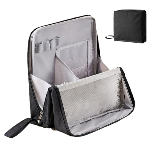 weiting Stehende Make-up-Tasche - Steh-Etui als Reise Make-up Aufbewahrungstasche - wasserdichte Aufbewahrung Mit Fächern Für Toilettenartikel Und Schreibwaren von WEITING