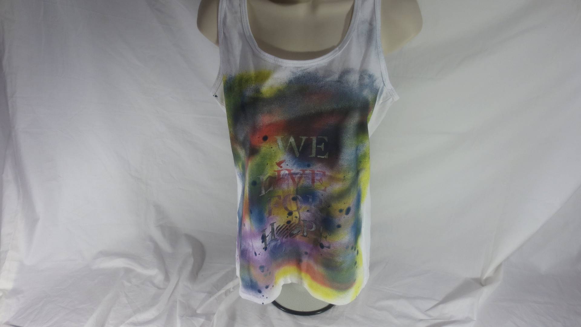 Wir Leben Für Hoffnung Bunte Farbe Splatter - Damen Tank-Top Größe Medium Wir Leben Für Hoffnung Bunte Farbe Splatter - Damen Tank-Top Größe Medium von weliveforhope