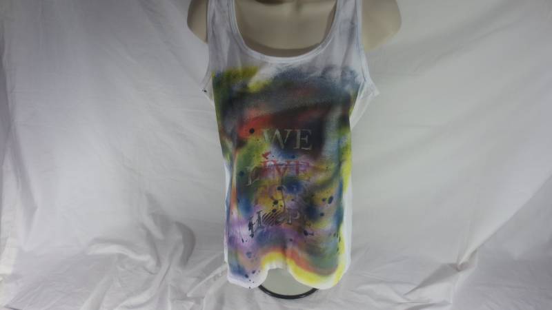 Wir Leben Für Hoffnung Bunte Farbe Splatter - Damen Tank-Top Größe Medium Wir Leben Für Hoffnung Bunte Farbe Splatter - Damen Tank-Top Größe Medium von weliveforhope
