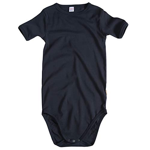 wellyou – Kurzarmbody in großen Größen aus 100% Baumwolle – Kinderbody für Mädchen & Jungen – Kurzarm Kinder Bodys in Größe 140-182 – Made in EU (Marine | gr 140-146) von wellyou