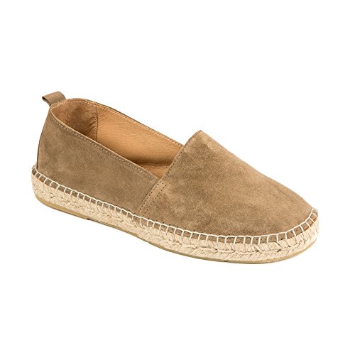 weltenmann Ibiza – Slip-on Espadrilles aus Wildleder mit Schuhbeutel, Sahara, 43, Handmade in Spain von weltenmann