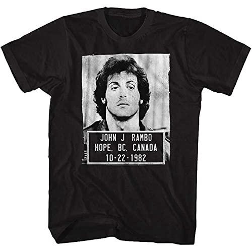 Rambo Film Series John J. Rambo Canada 1982 Mugshot T-Shirt FÜR Erwachsene, Schwarz XXX-Large Rambo Film Series John J. Rambo Canada 1982 Mugshot T-Shirt FÜR Erwachsene, Schwarz XXX-Large von wenzhi