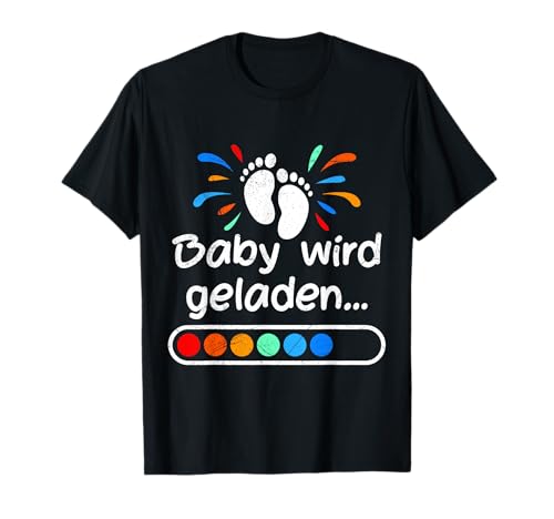 Baby loading 2025 werdende Mütter 2025 Ankündigung bald Mama T-Shirt Baby loading 2025 werdende Mütter 2025 Ankündigung bald Mama T-Shirt von werdende Mama 2025 Geschenk Vorhersage Baby Wunsch