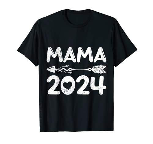 Mama 2024 werdende Mütter 2024 Baby Vorhersage Ankündigung T-Shirt von werdende Mama 2024 Geschenk Vorhersage Baby