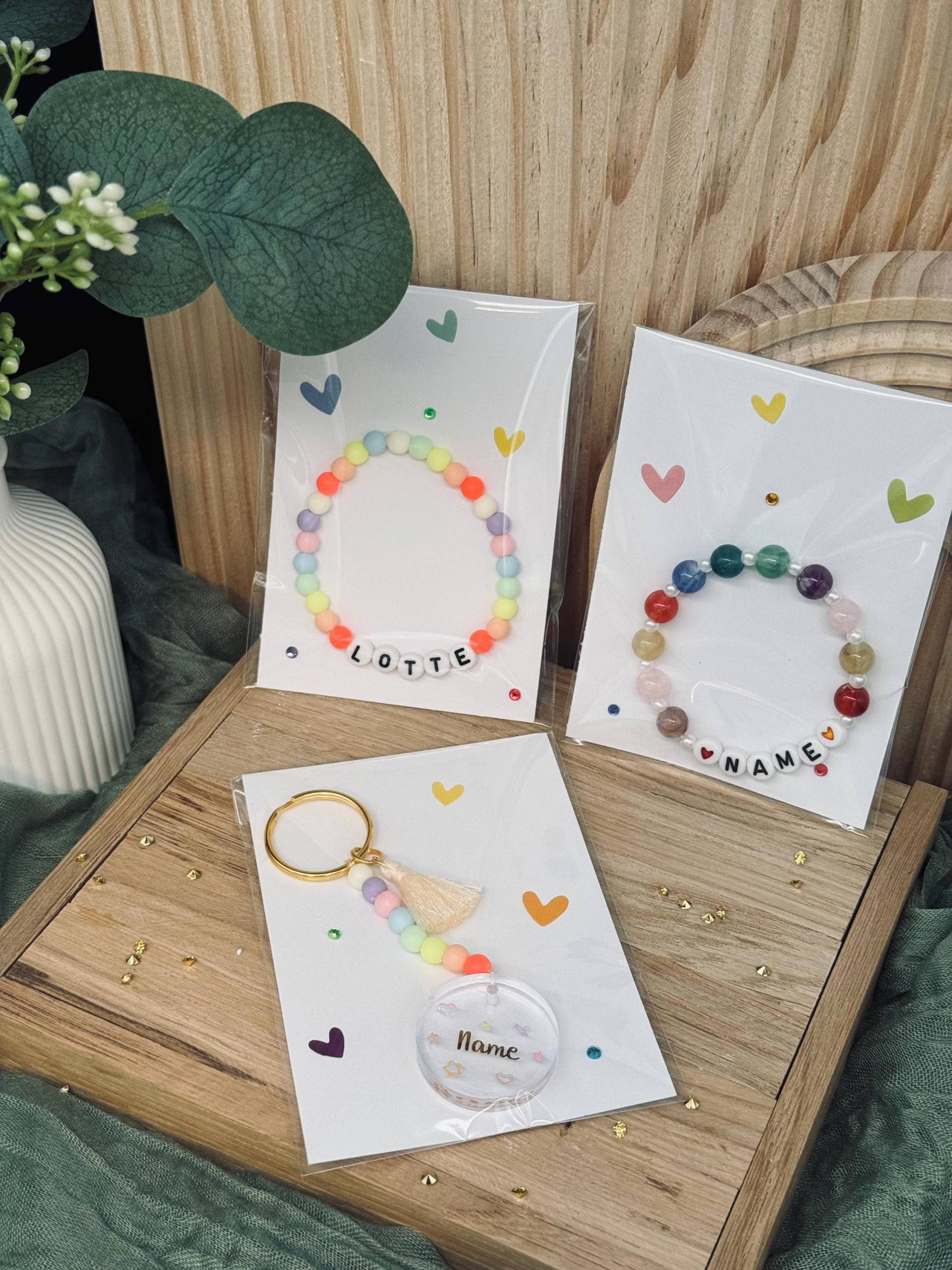 Armband Oder Schlüsselanhänger Mit Namen | Bunte Armbänder von werkstark