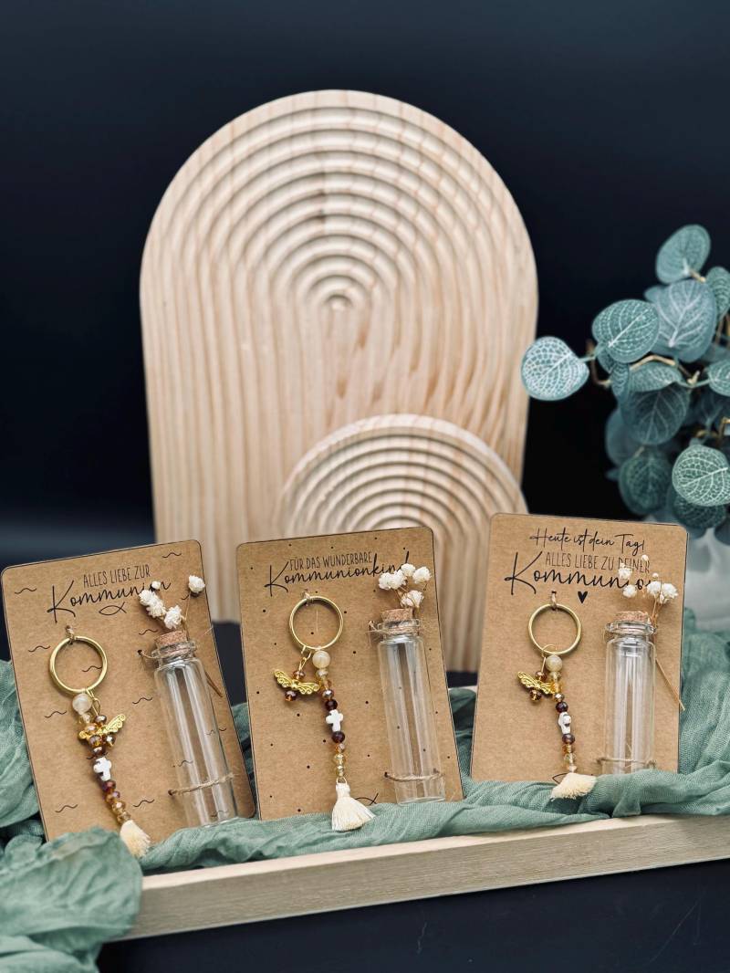Geschenkset Kommunion | Schlüsselanhänger Mit Schutzengel Geldgeschenk von werkstark