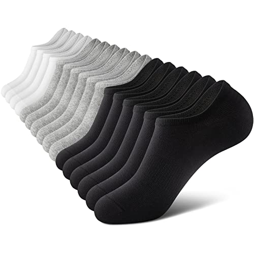 No Show Herren Socken, niedrig geschnittene Knöchelsocke, Herren kurze Socken, lässige Baumwollsocken, Farbmix 005 (8 Paar/16 Stück), 37.5-43 EU von wernies